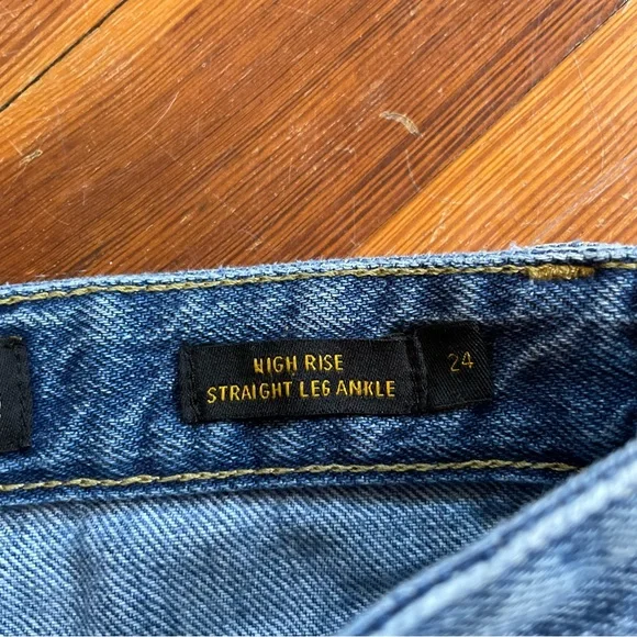 Lee Vintage Modern High Rise Straight Leg Ankle Jeans - Picture 8 of 8